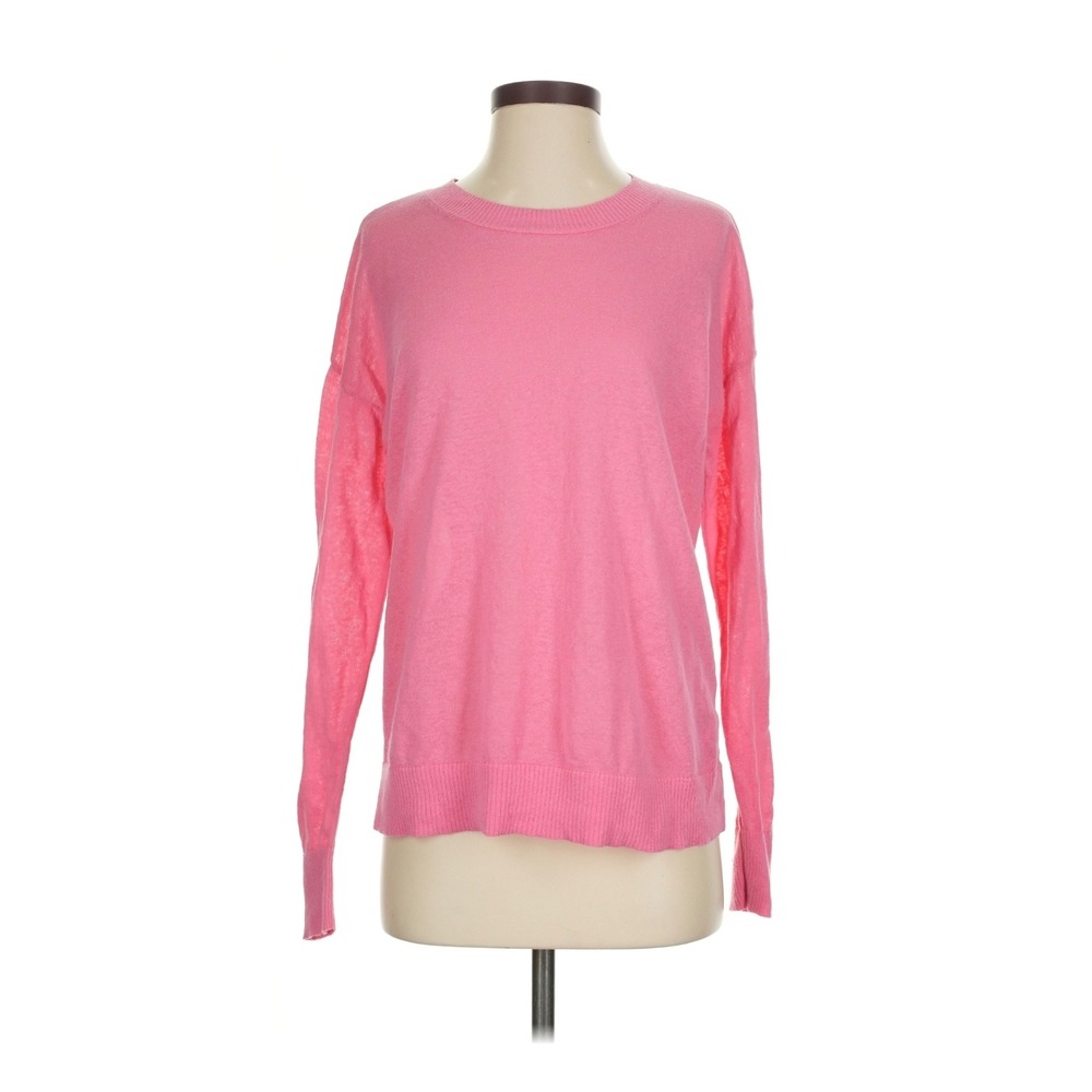GAP Pink Crew Neck Long Sleeve Pullover Sweater Womens Size S